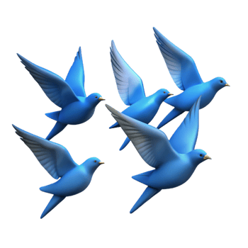 extraordinary classic A group of birds flying in formation against a clear blue sky, dynamic and graceful, wildlife photography high quality png