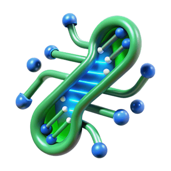 beautiful rustic A DNA strand forming the shape of a technological circuit board, glowing blue and green, microscopic detail, scientific illustration style authentic png