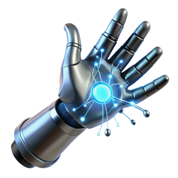 impressive traditional A Cybernetic Hand Reaching out to Touch detailed png