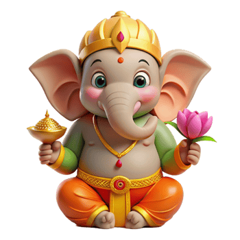 impressive artistic A Benevolent Ganesha the Elephant 4K png