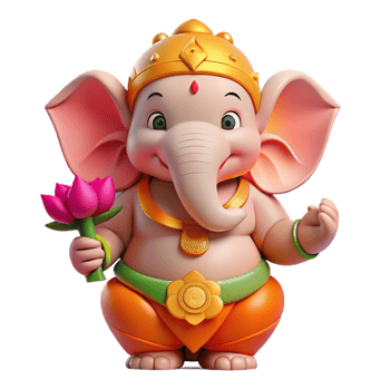 dramatic rustic A Benevolent Ganesha the Elephant high quality png
