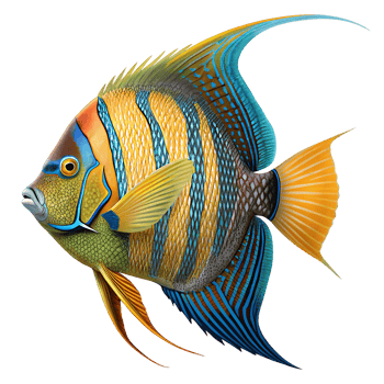 Vibrant Angelfish, Perfect for Marine Life Design png