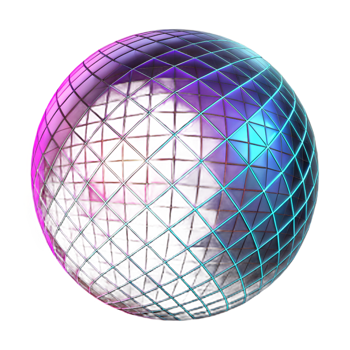 serene classic A digital glitch effect distorting a geometric grid, cyberpunk aesthetic, bright neon colors high quality png