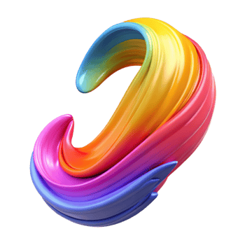 impressive creative A single brushstroke of vibrant paint, dynamic movement, abstract expressionism detailed png