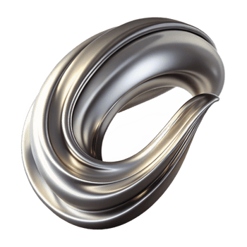 beautiful abstract A single brushstroke of metallic paint, dynamic movement, abstract expressionism high quality png
