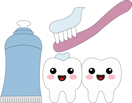 toothbrush and toothpaste clipart png