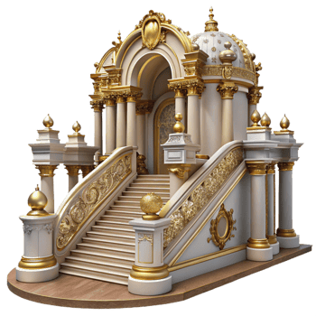 wonderful vintage Baroque Palace Ornate Decorations professional png