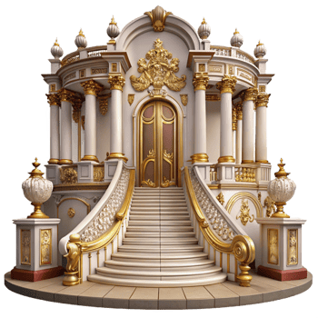beautiful creative Baroque Palace Ornate Decorations high resolution png