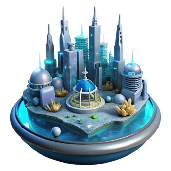 stunning classic A Futuristic City Built on the Ocean high resolution png