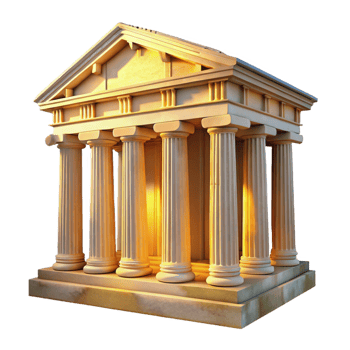 dramatic traditional An Ancient Greek Temple Crumbling authentic png
