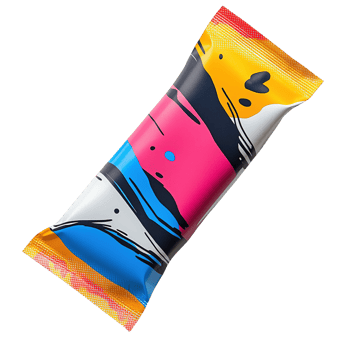 Contemporary Protein Bar Wrapper Designs with Bold and Expressive Graphics png