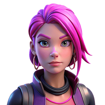 impressive vintage A young woman with vibrant pink hair and piercings, defiant expression, neon lighting, cyberpunk style 4K png