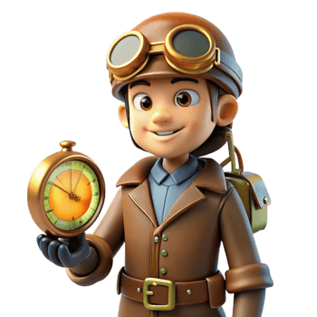 extraordinary abstract A lone steampunk explorer in a leather aviator's helmet and goggles, holding a complex compass device, lit by flickering gaslight against a backdrop of cogs and pipes 4K png