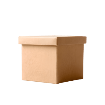 Brown Cardboard Storage Box png