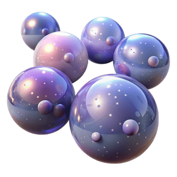 elegant rustic A field of floating, translucent orbs, each containing a miniature galaxy, with a soft, ethereal glow and a dreamlike atmosphere exclusive png