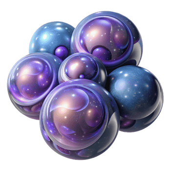 dramatic creative Interlocking Translucent Orbs of high resolution png