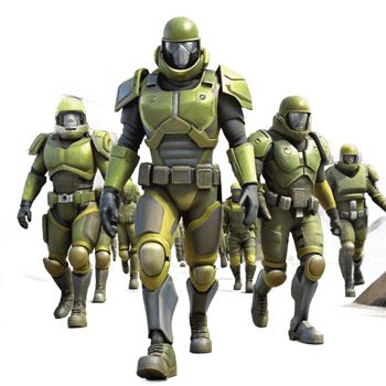 magnificent minimalist A Group of Genetically Engineered 4K png