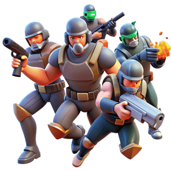 vibrant artistic A group of rebels, fighting against a tyrannical government in a futuristic city. Gritty, action-packed style high quality png