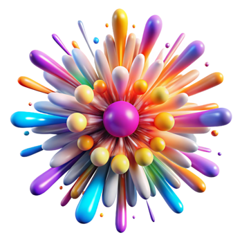 beautiful traditional A Dynamic Explosion of Colorful detailed png