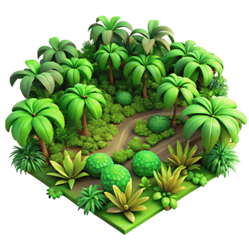 beautiful vintage An aerial view of a dense jungle, vibrant green colors, nature documentary style professional png
