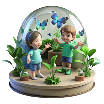 beautiful vintage A Group of Children Playing with 4K png