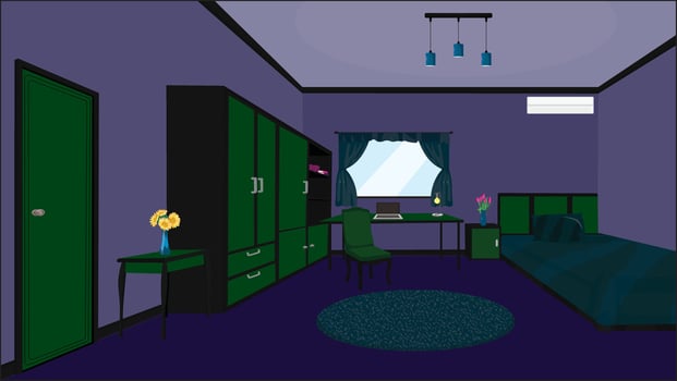 Bedroom Interior Design Room House Design vector