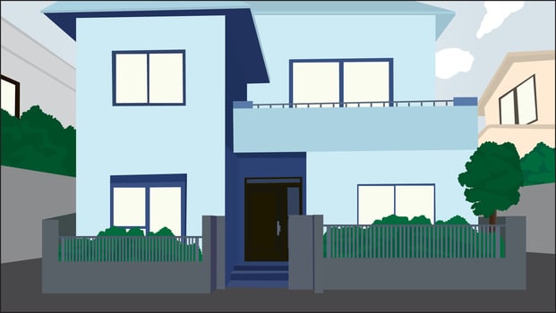 Outside House Design Interior vector