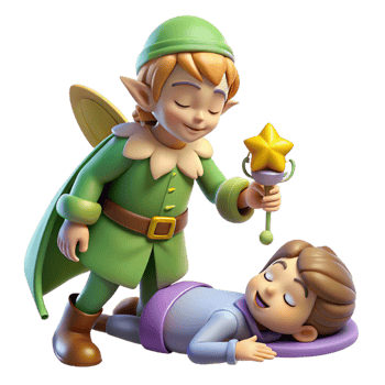 vibrant classic A Mischievous Pixie Casting a Spell on original png