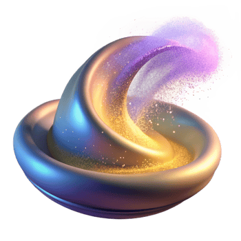 extraordinary classic A field of swirling, iridescent dust particles, illuminated by a beam of light, magical style premium png