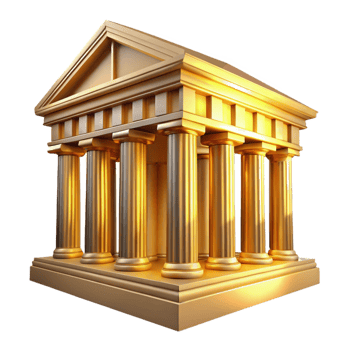 vibrant traditional An ancient Greek temple bathed in golden sunlight, intricate marble carvings, classical style, wide angle shot detailed png