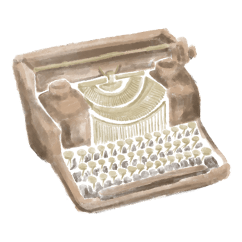 Classic Old School Typewriter png