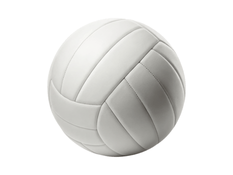close up of white volleyball showcasing its textured surface and stitching details png