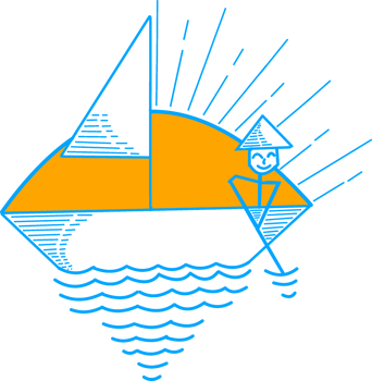 minimalist small boat png