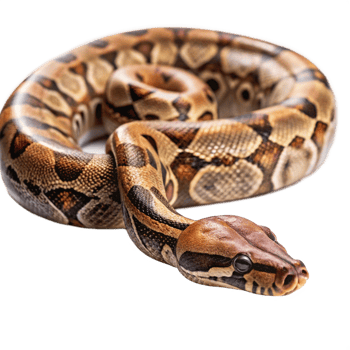 boa constrictor snake is isolated on transparent background png