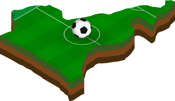 Isometric map of Cameroon with football field. png