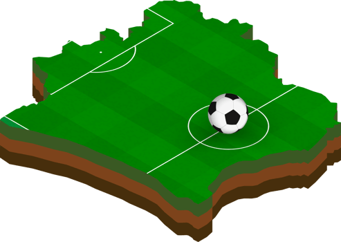 Isometric map of Ivory Coast with football field. png