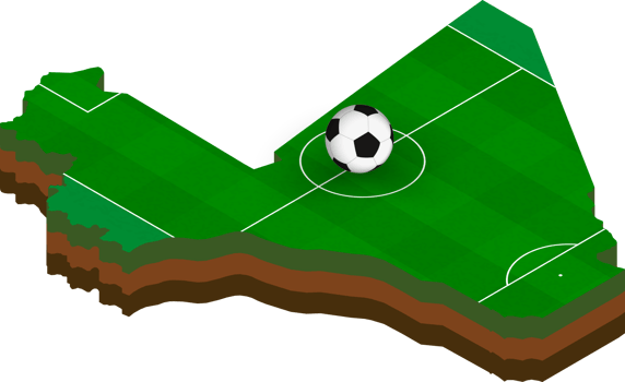 Isometric map of Mali with football field. png
