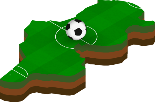 Isometric map of Tunisia with football field. png