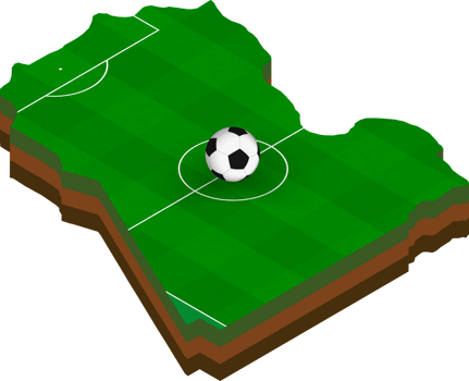 Isometric map of Libya with football field. png