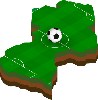 Isometric map of Guyana with football field. png
