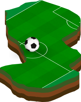 Isometric map of Paraguay with football field. png