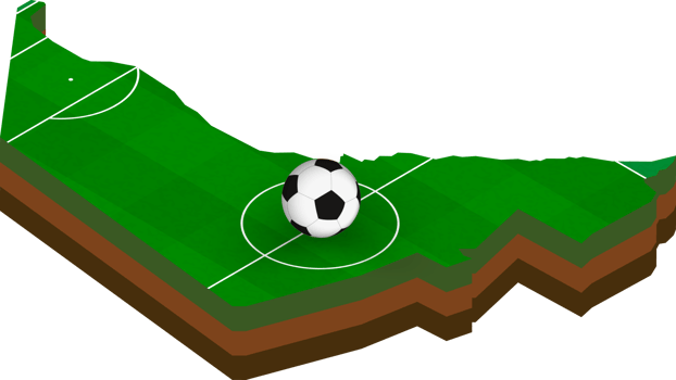 Isometric map of United Arab Emirates with football field. png