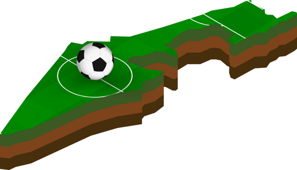 Isometric map of Israel with football field. png
