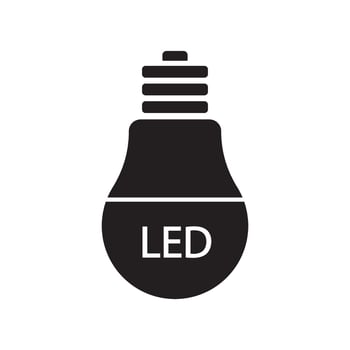 led icon illustration design template vector
