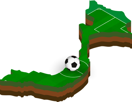 Isometric map of Vietnam with football field. png