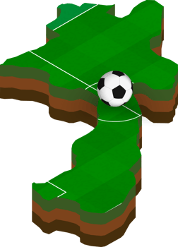 Isometric map of Laos with football field. png