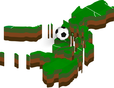 Isometric map of Philippines with football field. png