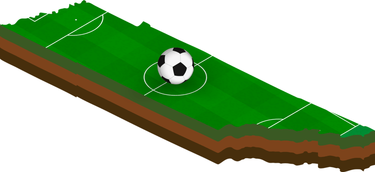 Isometric map of Tennessee with football field. png