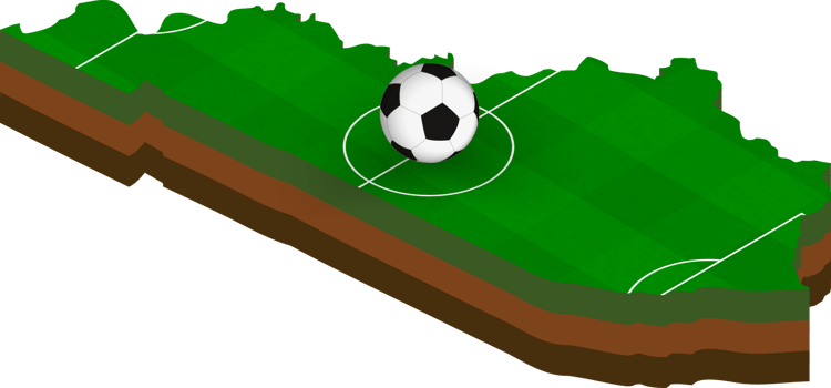Isometric map of Kentucky with football field. png