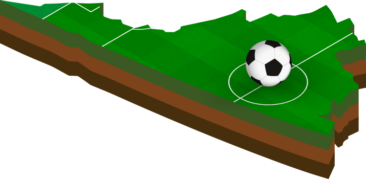Isometric map of Virginia with football field. png